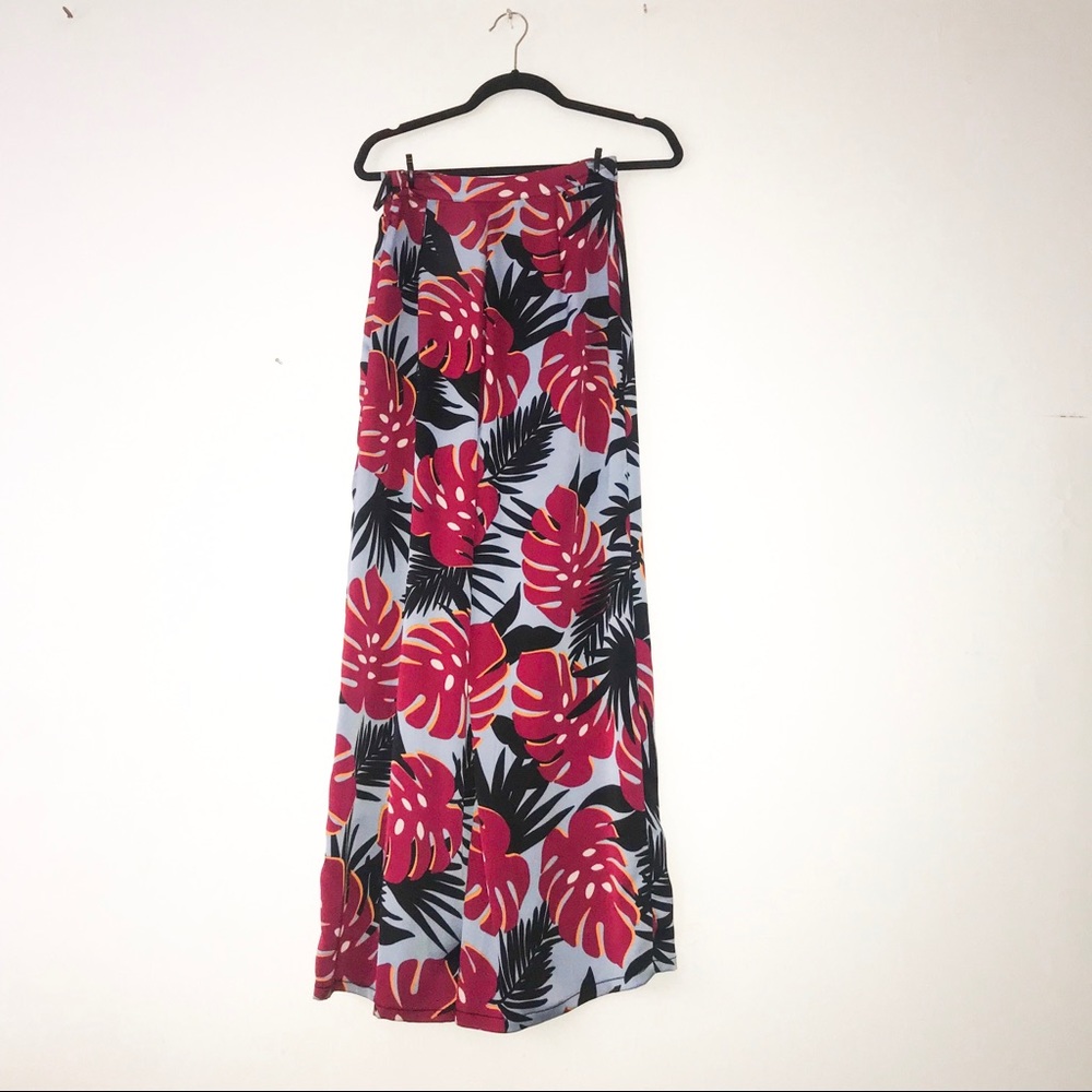 Pink Floral Palazzo Pants